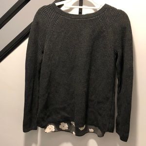 Loft mixed media sweater